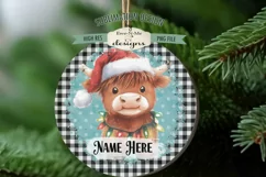 Christmas Farm Animals Ornament Designs PNG File | Add Name Product Image 3