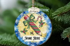 Teacher Christmas Ornament Designs PNG File | Add Name Product Image 4