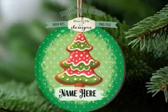 Red Green Cookies Ornament Designs PNG File | Add Name Product Image 5