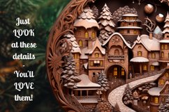 3D Christmas Ornaments PNG Bundle | Wood Carving Ornaments Product Image 3