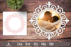 Round Ornate Frame SVG Laser Cut