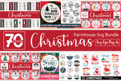 Christmas Farmhouse Svg Bundle/70 Designs Product Image 1