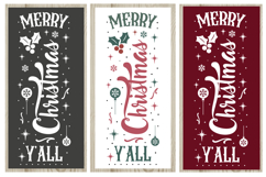 Merry Christmas Y&#039;all Porch sign Designs Product Image 1