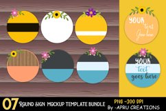 round sign mockup bundle Product Image 1