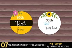 round sign mockup bundle Product Image 2