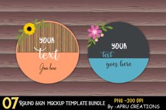 round sign mockup bundle Product Image 3
