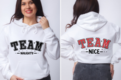 Team Naughty SVG, Team Nice SVG, Family Christmas Shirt Product Image 1