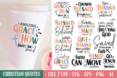 Christian Quotes Svg Bundle/20 Designs Product Image 1