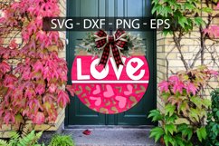 Valentine Round Sign Set , Valentine Door Hanger SVG Product Image 10