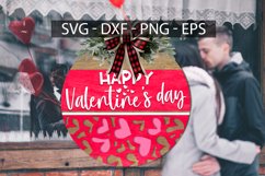 Valentine Round Sign Set , Valentine Door Hanger SVG Product Image 7