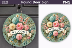 Spring Easter Round Sign Bundle | Mothers Day Door Hanger Product Image 6