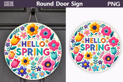 Spring Easter Round Sign Bundle | Mothers Day Door Hanger Product Image 11