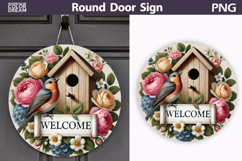 Spring Easter Round Sign Bundle | Mothers Day Door Hanger Product Image 12