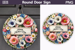 Spring Easter Round Sign Bundle | Mothers Day Door Hanger Product Image 16