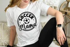 round soccer mama SVG cut file