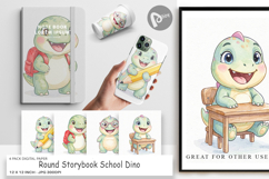 Storybook School Dino Digital Paper Product Image 1