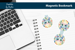 Round Summer Kitty Printable Bookmark