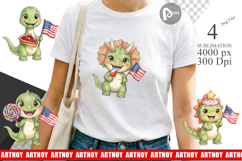 Round Summer Treats Dino Sublimation Product Image 1