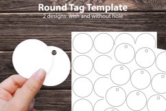 Circle Hang Tag Template - 2&quot; Round / Circle tags Product Image 1