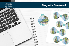 Tropical Round Magnetic Bookmark Bundle, Seashore Bookmark Product Image 2