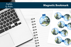 Tropical Round Magnetic Bookmark Bundle, Seashore Bookmark Product Image 3