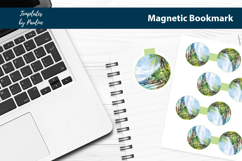 Tropical Round Magnetic Bookmark Bundle, Seashore Bookmark Product Image 4