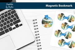 Tropical Round Magnetic Bookmark Bundle, Seashore Bookmark Product Image 8