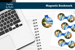 Tropical Round Magnetic Bookmark Bundle, Seashore Bookmark Product Image 10