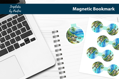 Tropical Round Magnetic Bookmark Bundle, Seashore Bookmark Product Image 15