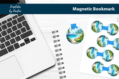 Tropical Round Magnetic Bookmark Bundle, Seashore Bookmark Product Image 17