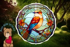 Stain Glass Bird Sublimation Wind Spinner design Product Image 1