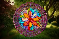 Stain Glass Flower Wind Spinner Sublimation Bundle Product Image 3
