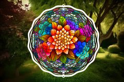 Stain Glass Flower Wind Spinner Sublimation Bundle Product Image 6