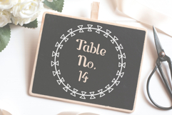 White Wreaths | Hand Drawn Round Frames, Floral Borders Product Image 6