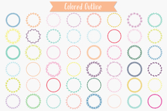 Color Wreaths | Hand Drawn Floral Borders, Frames Product Image 2