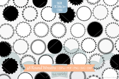 Wreaths | Hand Drawn Round Frames, Floral Borders, Laurel Product Image 1