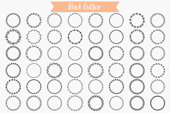Wreaths | Hand Drawn Round Frames, Floral Borders, Laurel Product Image 2
