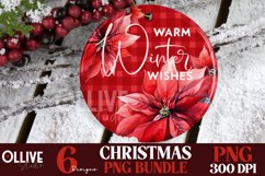 Sublimation Christmas Rounds PNG Bundle | Christmas PNG Product Image 2