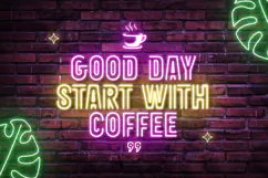 ROUTE - Neon Light Party Font Product Image 5