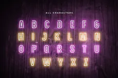 ROUTE - Neon Light Party Font Product Image 6
