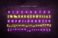 ROUTE - Neon Light Party Font Product Image 7