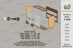 Router Storage Boxes Bundle Laser Cut. Storage Boxes SVG Product Image 3