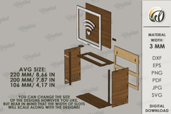 Router Storage Box Laser Cut. Storage Box SVG Product Image 2