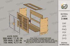 Router Storage Box Laser Cut. Storage Box SVG Product Image 2