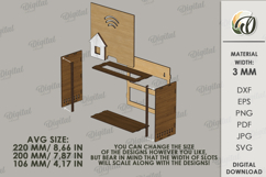 Router Storage Box Laser Cut. Storage Box SVG Product Image 2