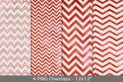 Red foil seamless pattern overlay, PNG Product Image 1
