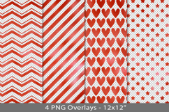 Red foil seamless pattern overlay, PNG Product Image 1