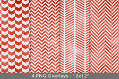 Red foil seamless pattern overlay, PNG Product Image 1