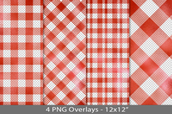 Red foil seamless pattern overlay, PNG Product Image 1
