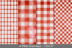 Red foil seamless pattern overlay, PNG Product Image 1